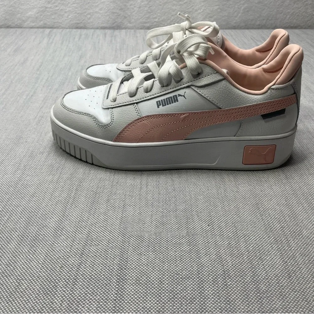 Fila Carina Street Pink and White Platform Sneakers